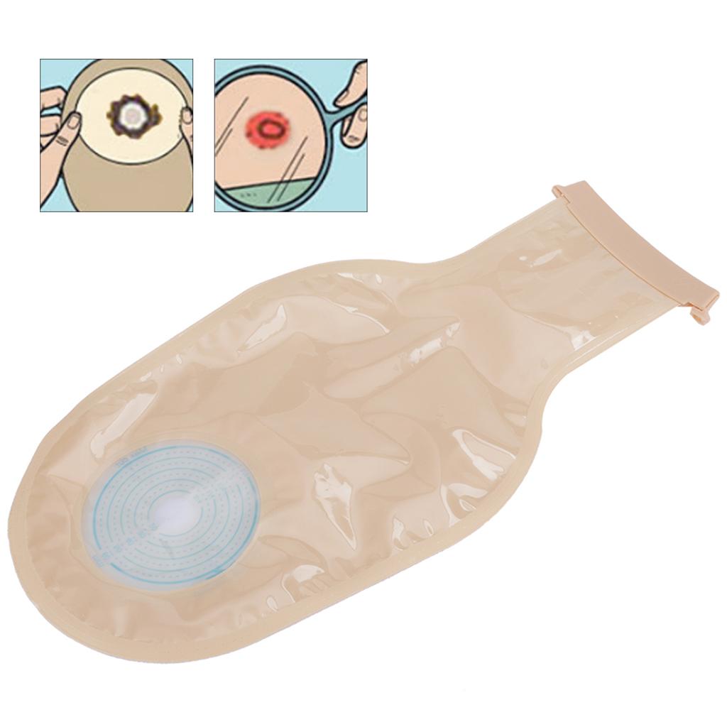 10pcs Disposable Colostomy Bag Soft Skin Friendly Colostomy Pouch Bag(Open Type )