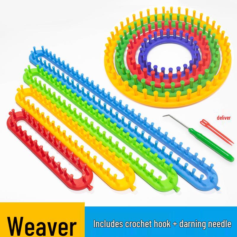 DIY Knitting Loom for Easy Scarf and Hat Making - Beginner-Friendly Tool Set