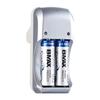 2 Slots Battery Chargers for AA 9V NiMH/NiCd Rechargeable Batteries Portable Charging