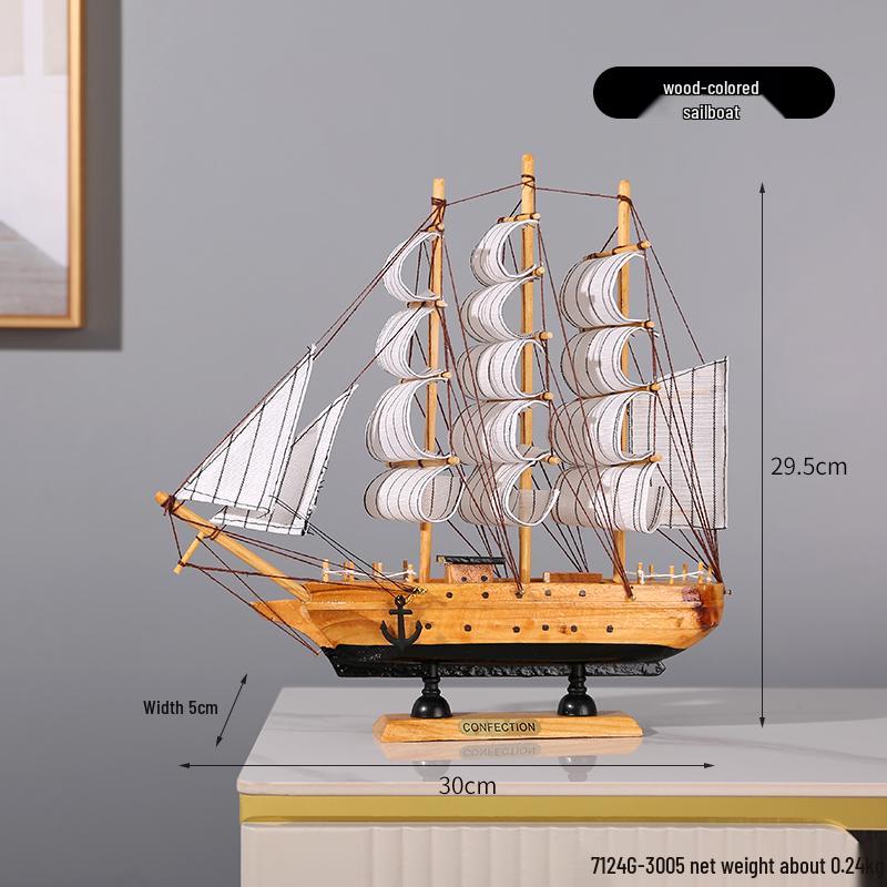 Segelboot Ornament - Modell für ruhige Fahrt zur Dekoration von Zuhause oder Büro