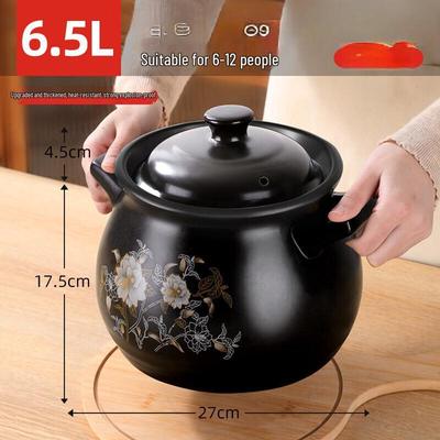 Wutuo 6,5 l Verdickter Keramik-Schmortopf