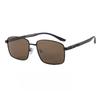Herren Quadratischer Rahmen Polarisierte Sonnenbrille, UV400 Anti-UV Minimalistisch Mode Brillen Klassische Fahr-Polarisierte Brillen