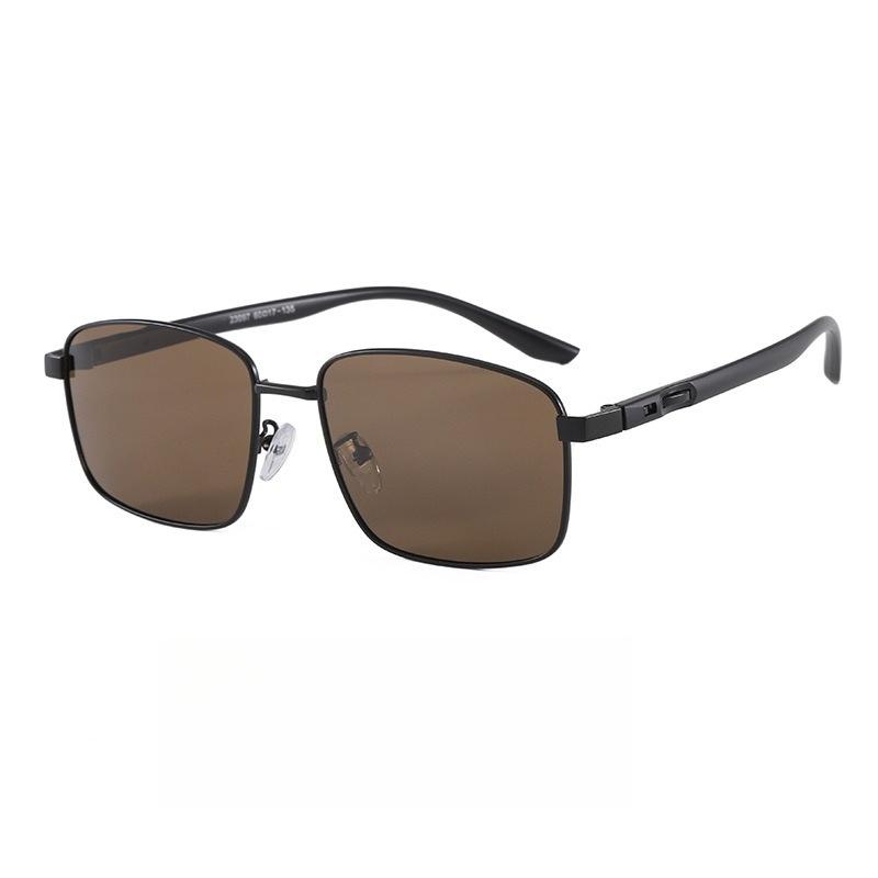 Herren Quadratischer Rahmen Polarisierte Sonnenbrille, UV400 Anti-UV Minimalistisch Mode Brillen Klassische Fahr-Polarisierte Brillen