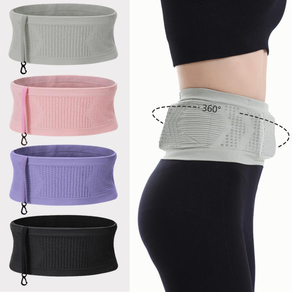 Seamless Running Waistpack Lightweight Invisible Jogging Waist Bags Portable Elastic Breathable Portable Pouch Sports Accessories