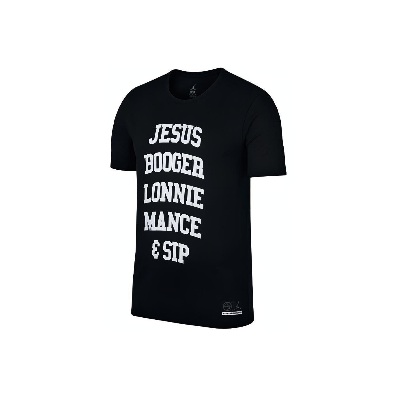 

Спортивная футболка с коротким рукавом Jordan Air с графическим принтом, мужские топы, черные AR0054-010 L