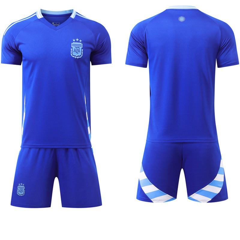 Argentina Away No. 10  European Cup Football Uniform Set 21 Dibala Jersey National #20