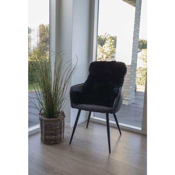 Cuir d'agneau noir 50x85 cm