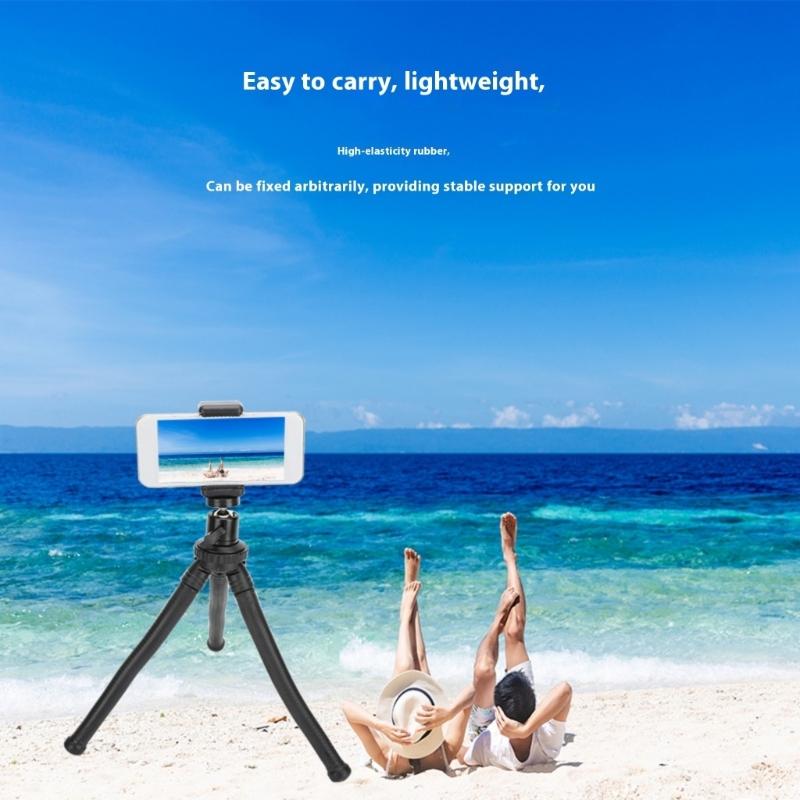 Super Super Tiny Adjustable Rack 360 Rotate Clamp Design Stable Rubber Material for Mobile Phone Camera Video Recording