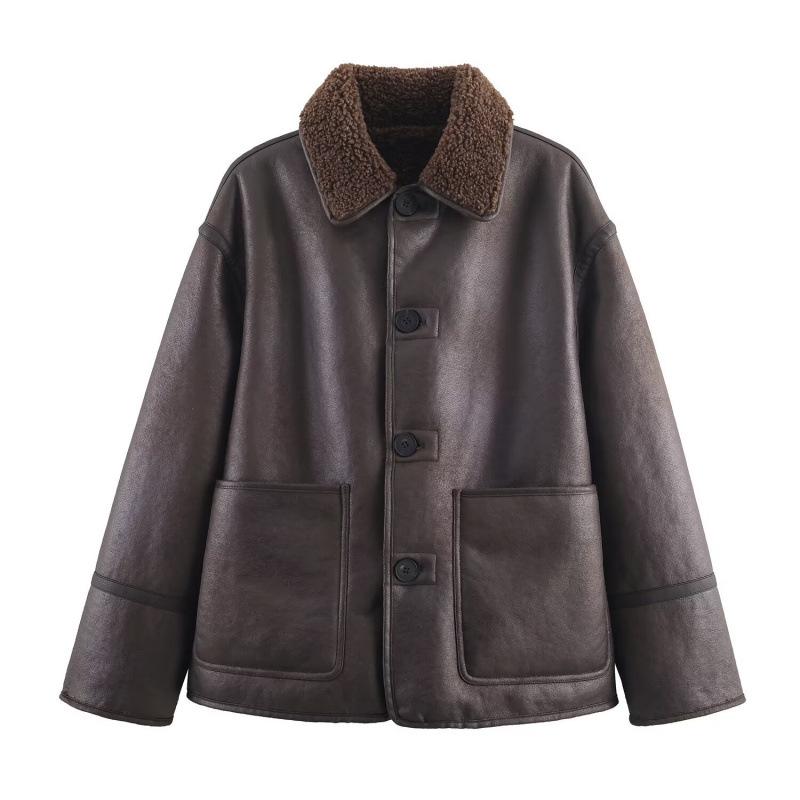 Reversible Women's Fashion Casual Two-Way Jacket