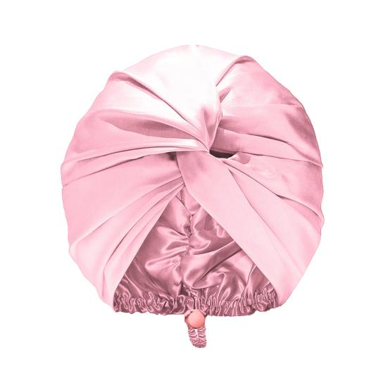 Hair Care Hat Double Layer Imitation Silk Sleep Hat Back Adjustable Buckle Turban Hat Solid Color Home Headwear