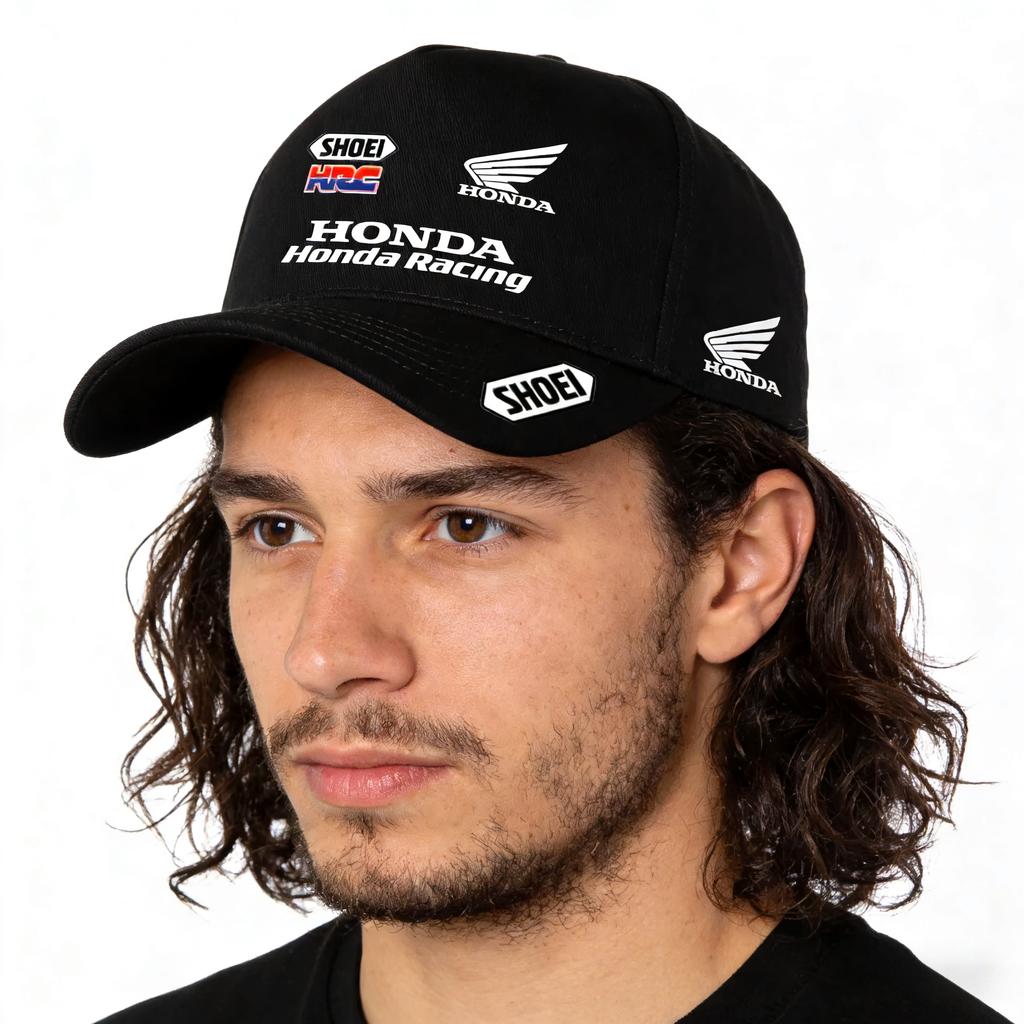 Honda HRC Racing Motorcycle Baseball Cap Hat for Honda CB400 CB650F CBF CRF NC750 Adjustable Outdoor Men Women Sports Casual Hat LR0