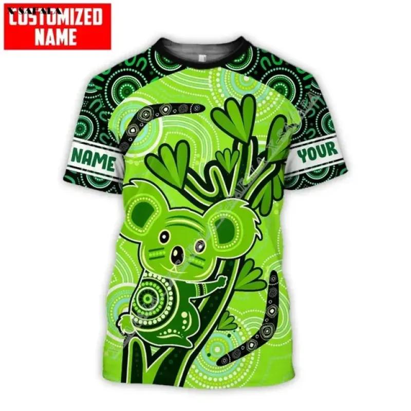 Drapelul aborigenului Australiei Cadou de mână Imprimare 3D Fibră de lapte Tricou sportiv respirabil Vară Bărbați Casual Top