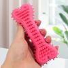 1PC Bite-Resistant Soft Rubber Dog Chew Toy - Bone Shape Teeth Grinding Toy for Small Dogs Training