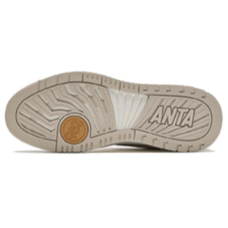 Anta 982 Fabric Synthetic Leather Comfortable Versatile Non-Slip Wear-Resistant Low-Top Skate Shoes Men Sneaker White Black 112448068-9