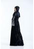 Halloween Grim Reaper Long Dress Costume for Women - Skeleton Vampire Role-Play