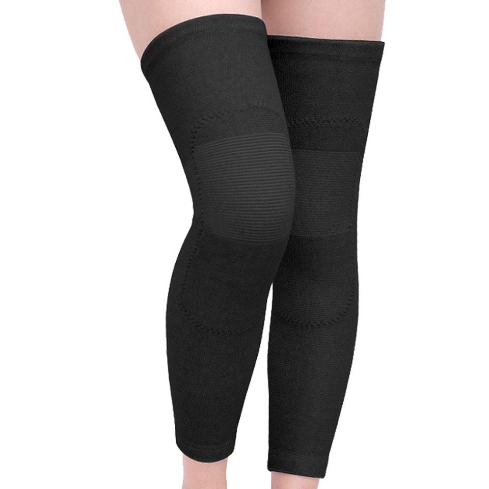1Pair Long Kneepad Calf Leg Knee Pad Warm Support High Elasticity Relieve Arthritis Sports Outdoor Knee Guard Protect