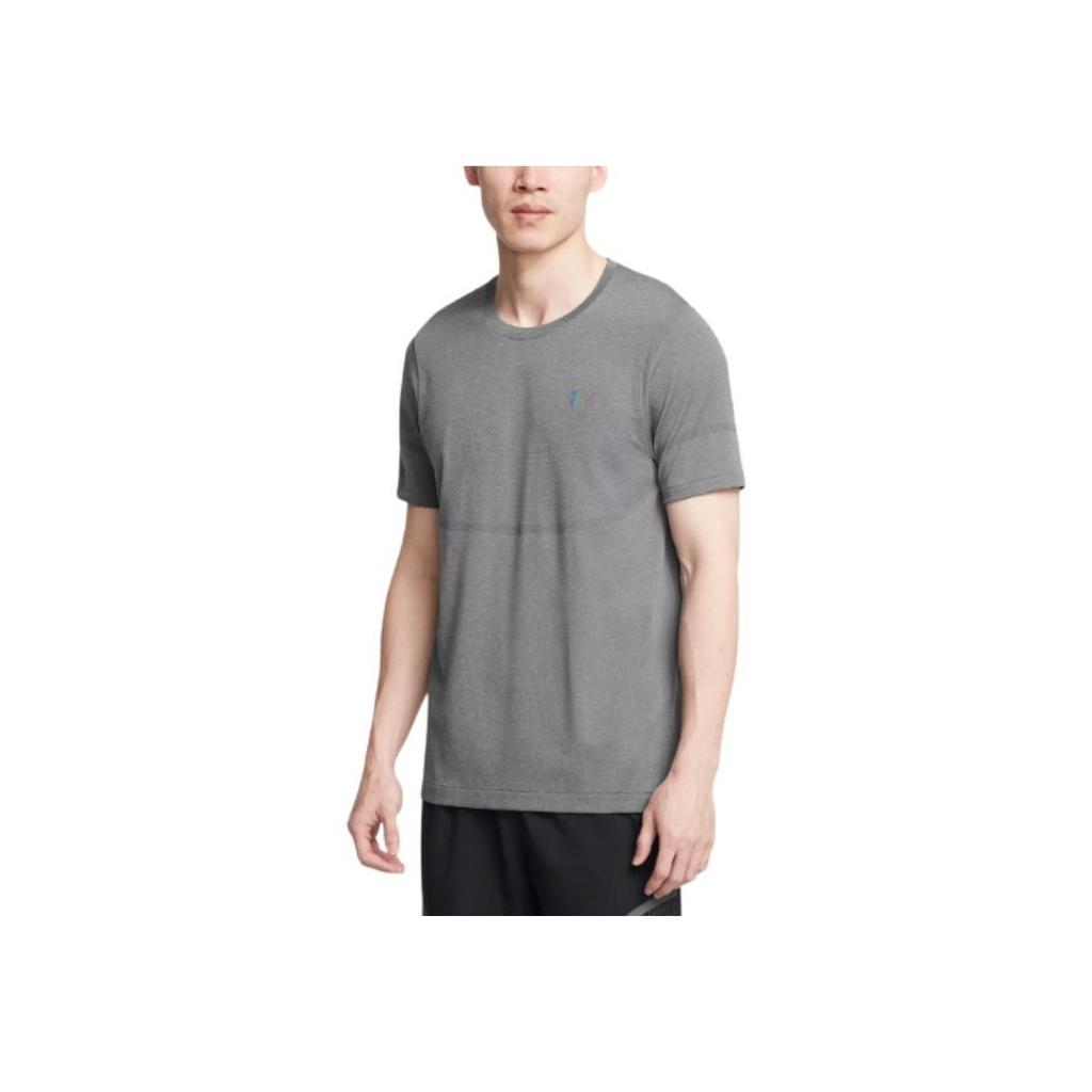 Under Armour Ua Vanish Elite Seamless Comfortable Round Neck Quick-Dry Casual Short Sleeve T-Shirt Men Tops Rhino-Gray 1376781-025