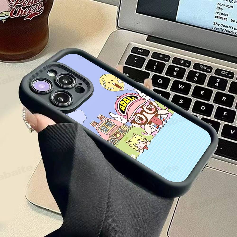 Cartoon Dr Slump Silicone Phone Case For IPhone 17 Pro Max 16 15 14 13 12 11 Plus 17 Air iPhone 14 pro