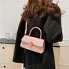 Fashionable Pu Leather Small Square Shoulder Bag For Women Trendy And Retro