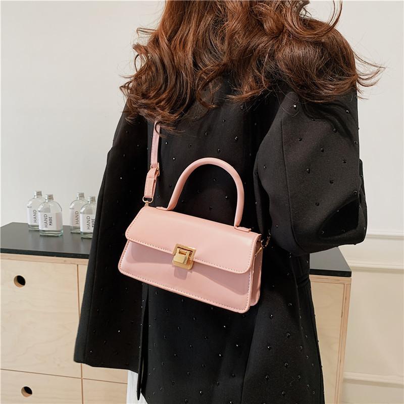 Fashionable Pu Leather Small Square Shoulder Bag For Women Trendy And Retro