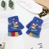 Kids' Winter Fingerless Flip-Top Writing Gloves – Warm Half-Finger Gloves for Boys & Girls
