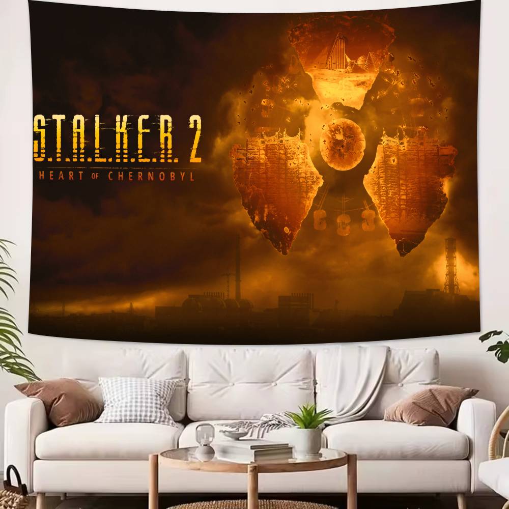 

Horror Thriller Adventure Game SSTALKER Series Game Tapestry Decoration Bedroom Dormitory Background Living Room Club Tapestry 74x94cm(29x37in)