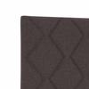 Box Spring Bed with Mattress Dark Brown 200 x 200 cm Fabric