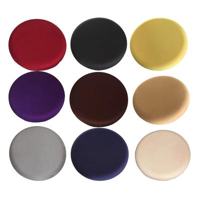 2Pcs Barstool Covers Round Washable Durable Soft Elastic Polyester Stool Slipcover Seat Covers for 12 Bar