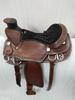 Designer Suede Seat Wade Western Leather Saddle For Horse Size- 12" To 18.5".