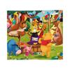 Happy Birthday Flannel Blanket Winnie The Pooh Creative Throw Blanket for Home 150*125cm Rug Piece