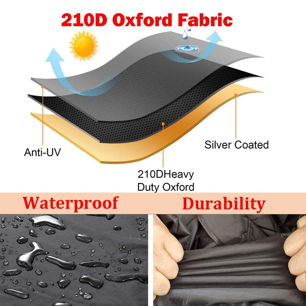 2/1PCS Pyramid Torch Patio Heater Cover Heavy Duty Standing Patio Heater Protector For Outdoor Triangle Glass Tube Heater