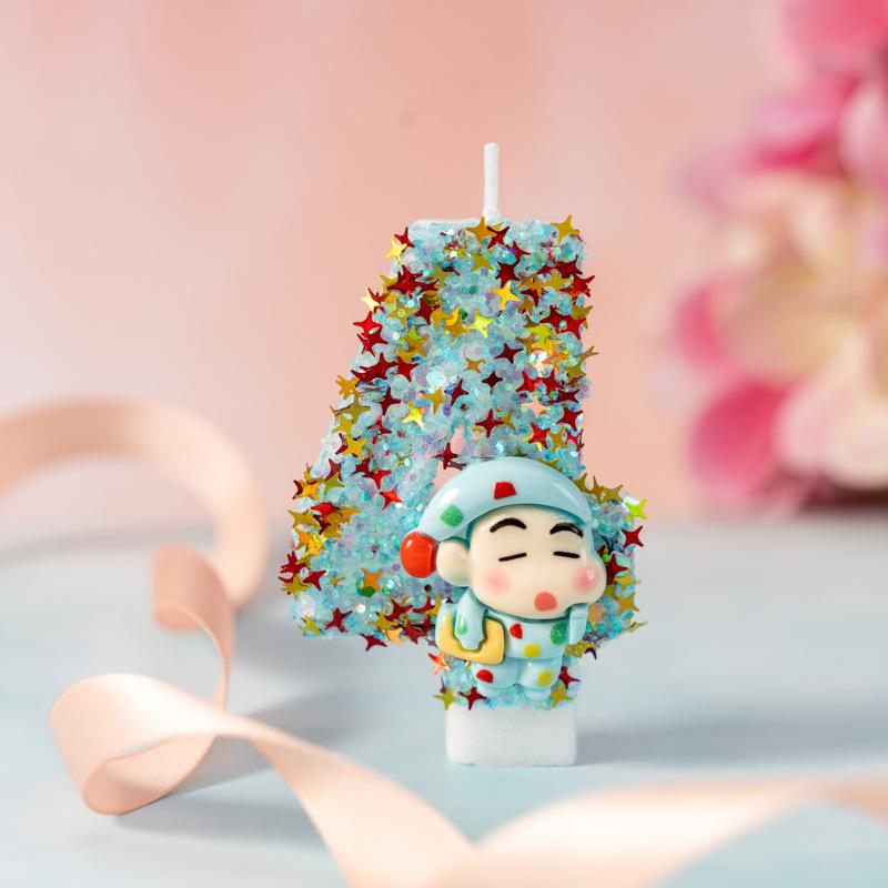 Creative Cute Little New Number Birthday Candle 0-9 Handmade Diy Children's Party Cake Decorations