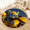 Bumblebee Transformers Round Area Rug,Carpet Rug for Living Room Bedroom Sofa Playroom Decor,Non-slip Floor Mat43