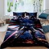 Cartoon/Anime Mobile Suit Gundam Bedding Set, Printed Single Duvet Cover and Pillowcase 3-Piece Set, Available in Children's and