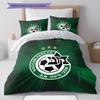 Maccabi Haifa FC Pattern Bedding Home Decoration Birthday Gift ( 1 duvet cover + 2 pillowcase, without core),fan merchandise.