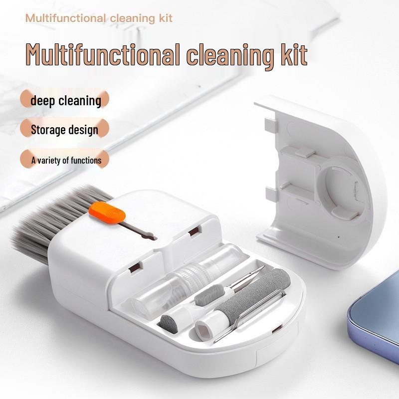 QS22 Multifunktionale Reinigungsset: 22-in-1 Leder-Schwamm & Büro-Handgelenkauflage für Tastatur