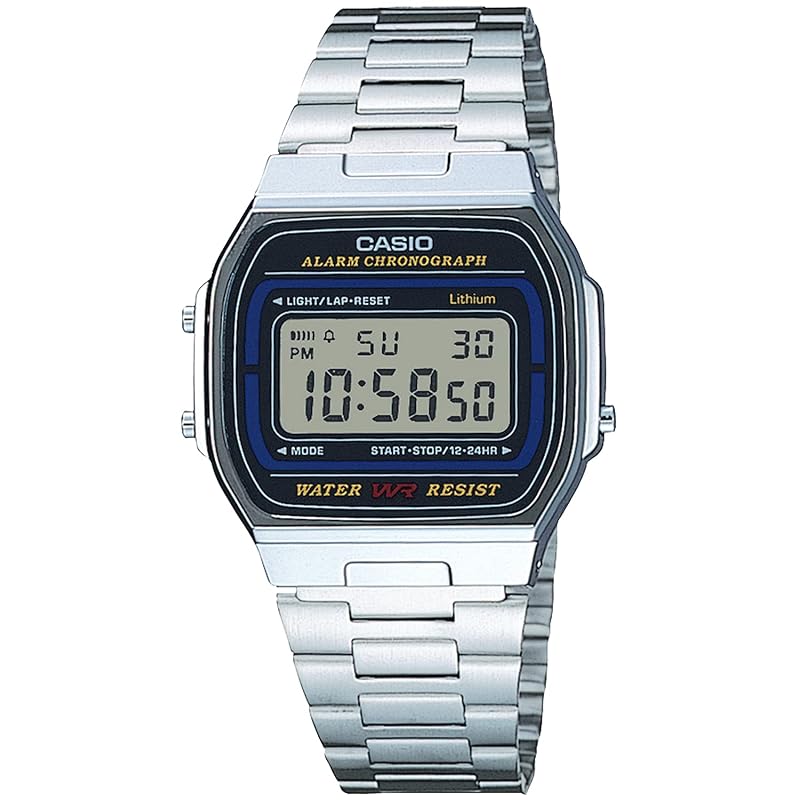 

[Casio] watch casio collection A164WA-1QJH men s silver