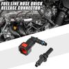 A ABSOPRO Car Fuel Line Hose Quick Release Connector Kit 90 Degree 5/16" 7.89mm