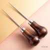 Plastic Handled Steel Awl: Extra-Fine Needle Reamer for Shoemaking and Crafting.