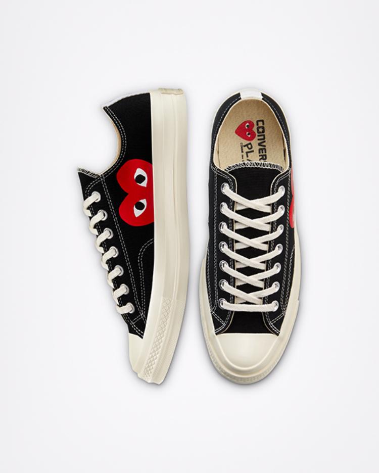 Men's Sneakers Comme Des Garçons PLAY X Converse Chuck 70 Low 'Black' 2023