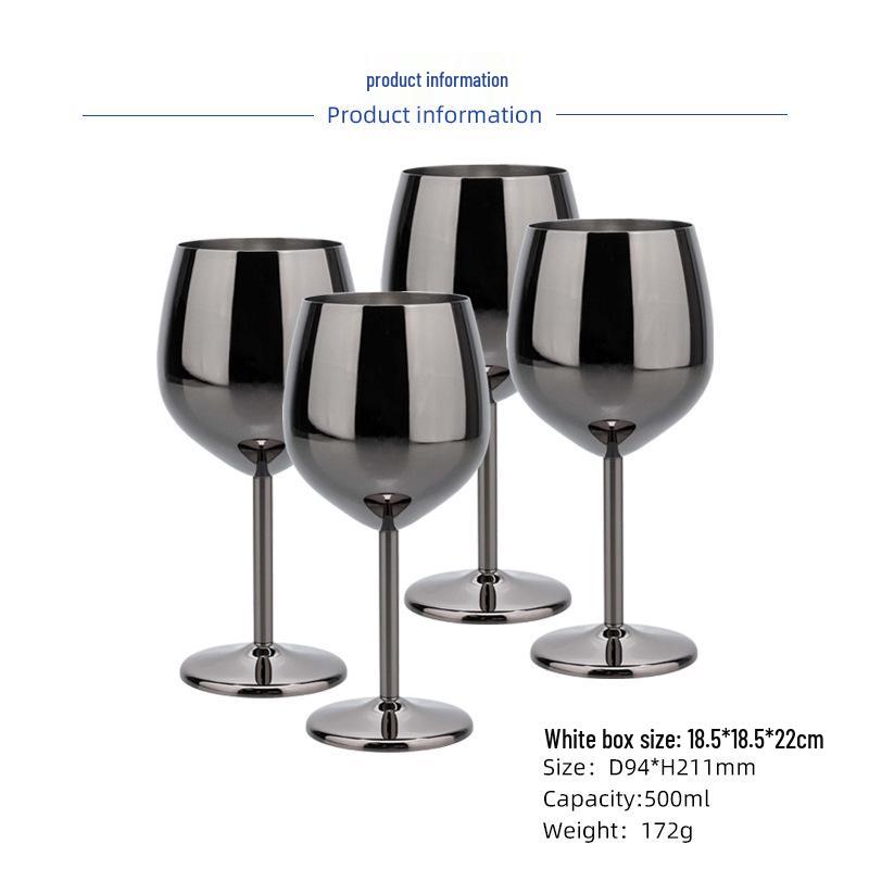 Europäisches Luxus-Wein- und Champagnerglas aus Edelstahl