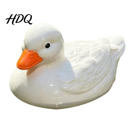 Landscaping Duck for Garden Pools Floating Resin Figurine Realistic Yellow Statue Simulation Animal Ornament Fish Tanks Outdoor Pond Garden Lawn,