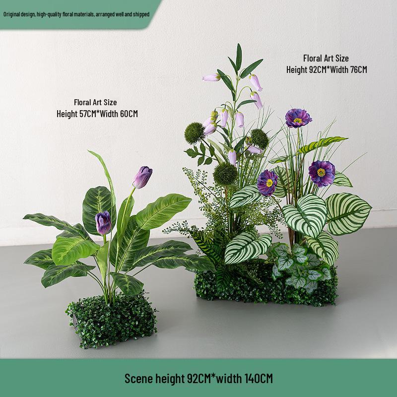 Greenery and Floral Art Installation for Open Spaces and Window Displays