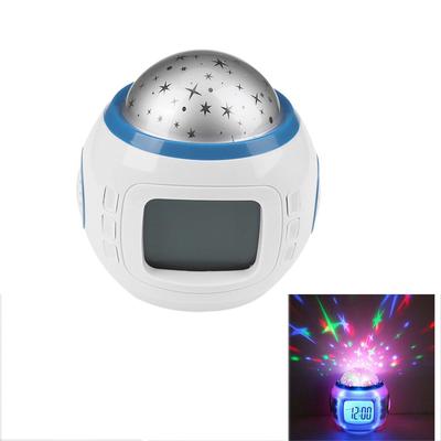 Fantastic 7 Colors LED Star Night Light Magic Projector Backlight Alarm Clock