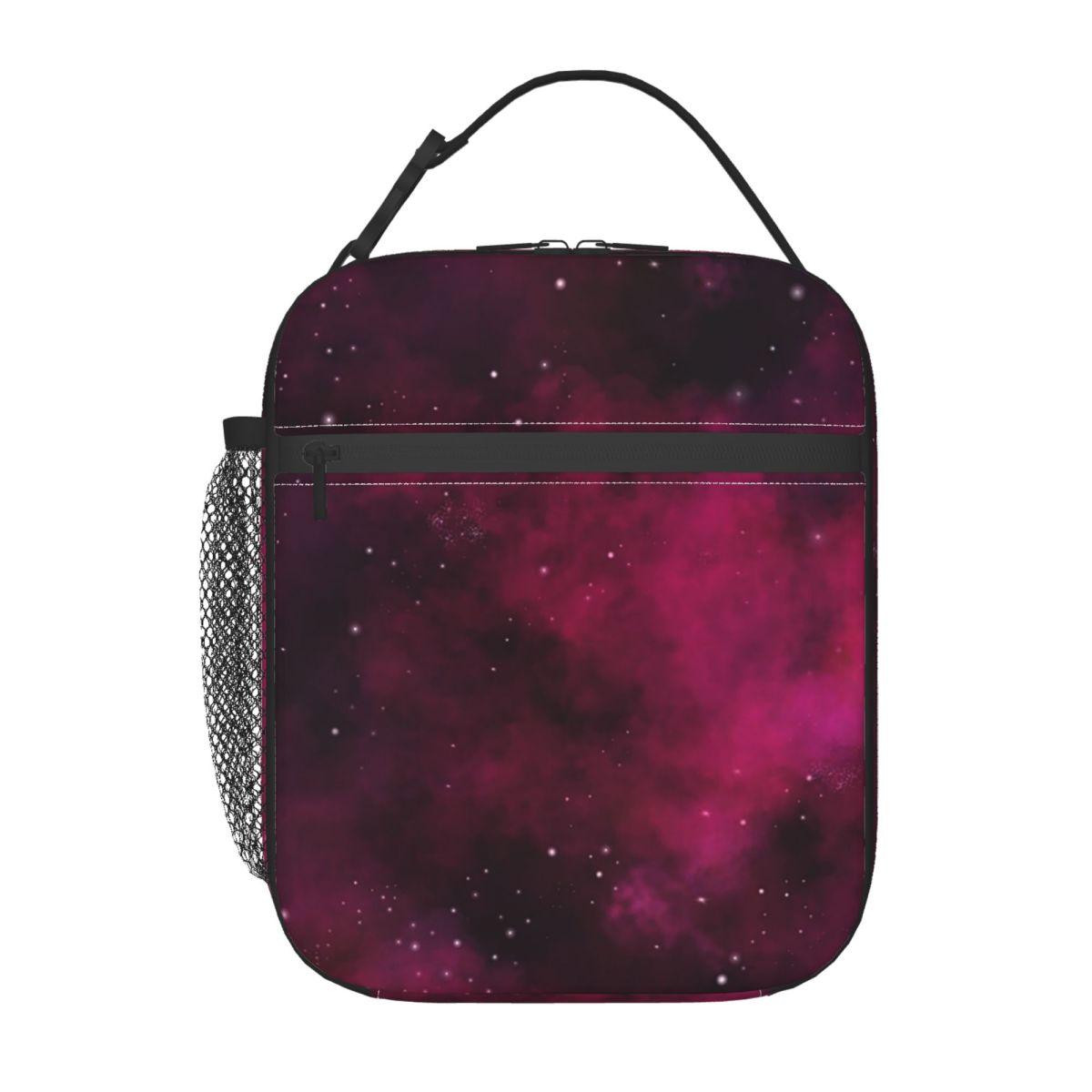 

Vibrant Galaxy Print Insulated Lunch Bag for Women Office Cooler Thermal Food Box Tote Leakproof Lunch Boxes Container One Size