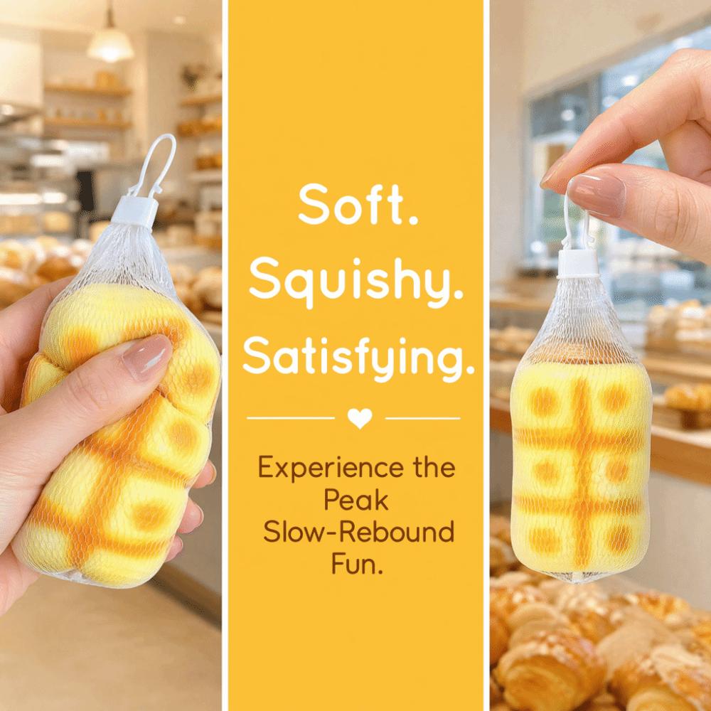 Release Hand Abdominal Muscles Bread Squeezing Toy Relax Gift Slow Rebound Vent Toy for Adult