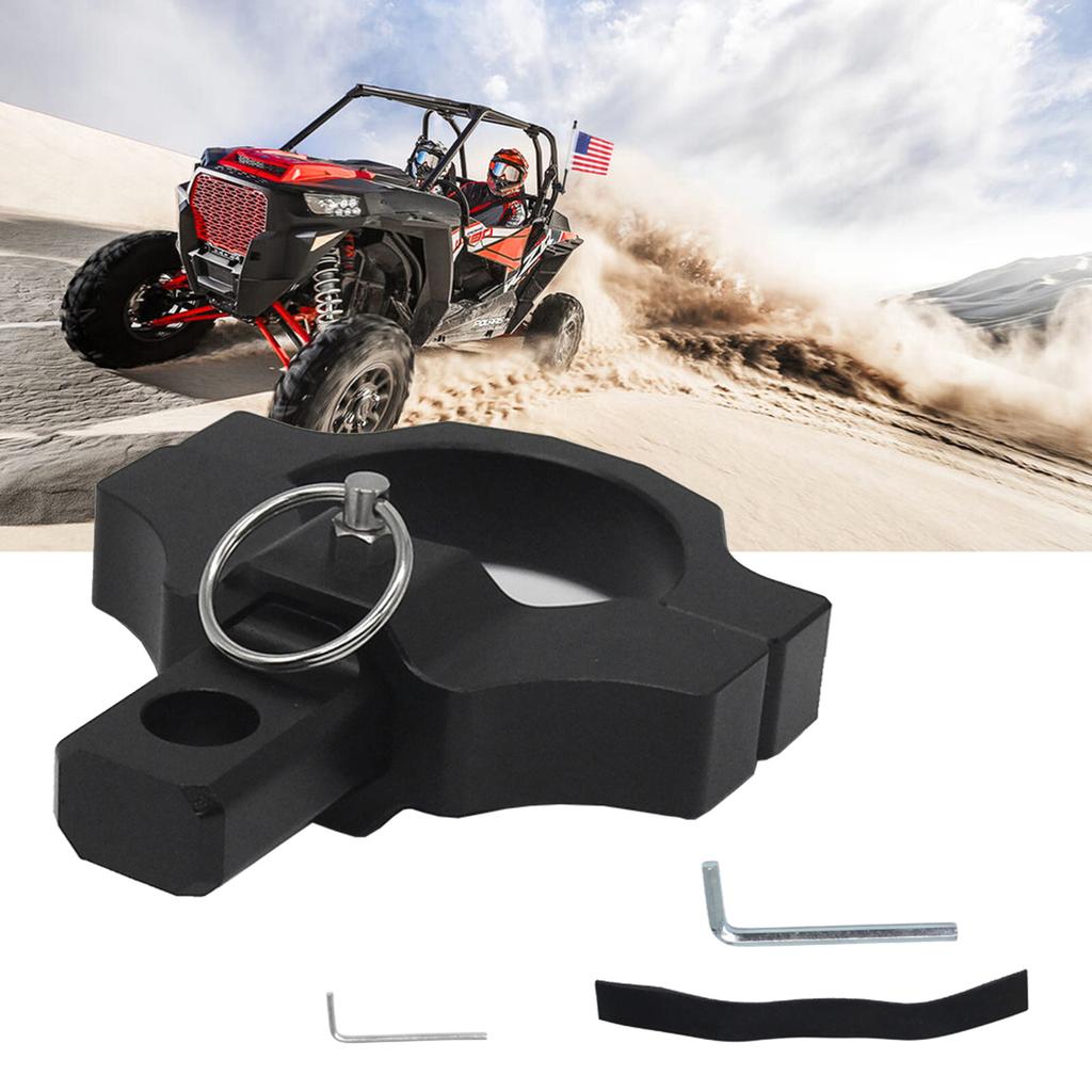 Heavy Duty UTV Flag Whip Light Mounts for 1.75" to 2" Roll Bar Fast Release Adjustable Light Whip Mounting Bracket