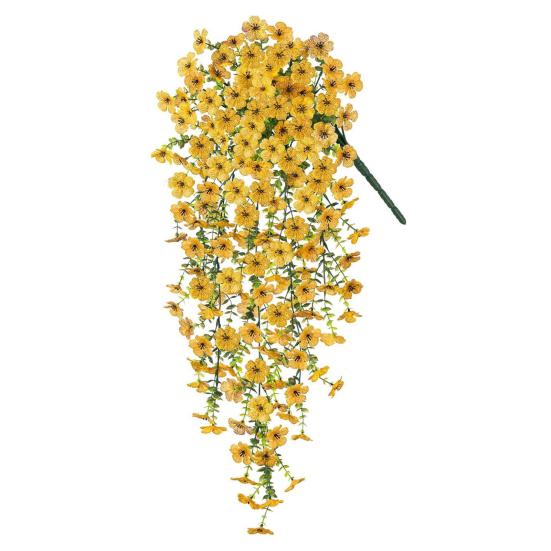 Sztuczny Fioletowy Kwiat Wina Fioletowa Wisząca Roślina do Wiosny Lata Wewnątrz Na Zewnątrz Ściana Dom Ogród Patio Dekoracja na Przyjęcie Weselne