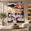 Decorative Tapestry,Naruto Printed Wall Art, Lightweight Wall Hanging For Bedroom Background