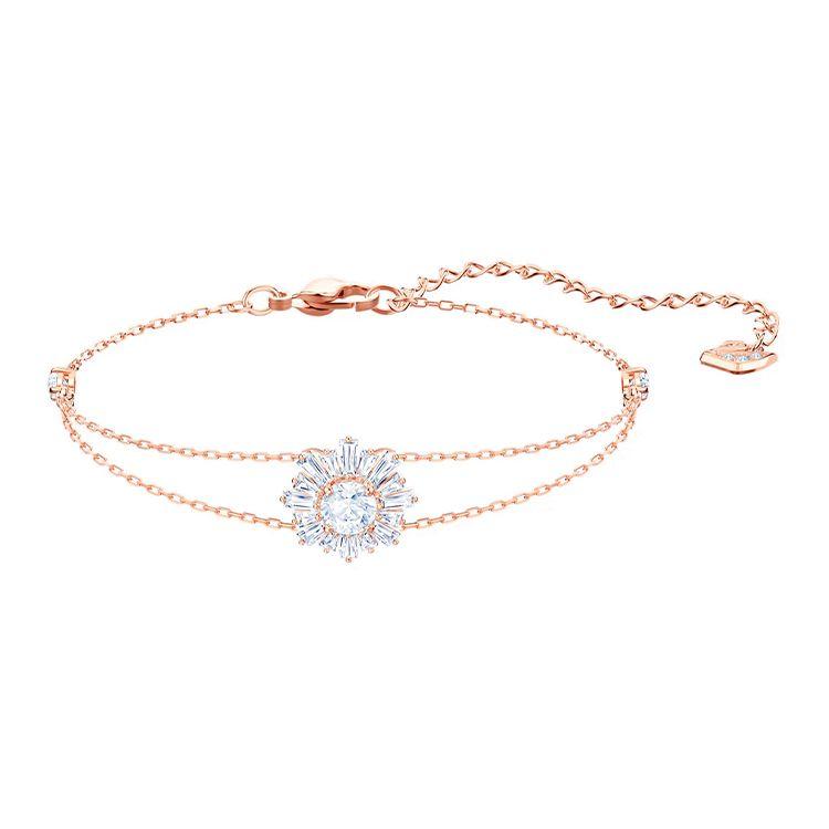 

Swarovski Sunshine Sunflower Bracelet Women bracelet Rose-Gold 5451357 Box (Random Color)